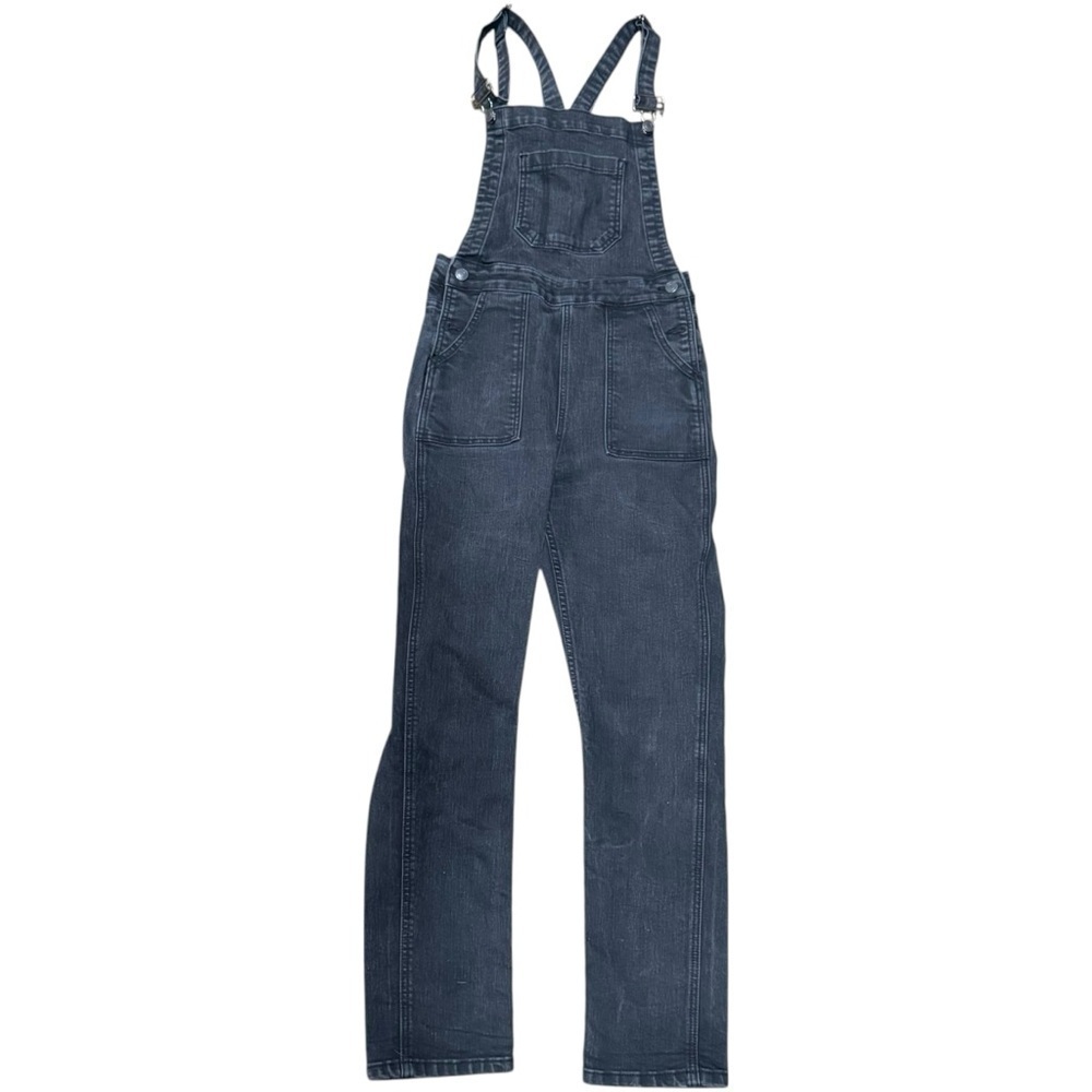 Brandy Melville Denim Black Overalls Medium Cotton Blend Stretch Casual